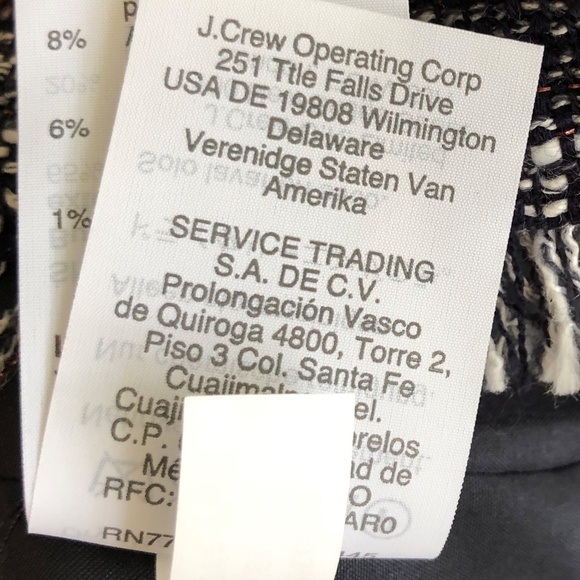 NWT J. Crew Tweed Fringe Sheath Dress, Size 0, Midi sleeveless - Picture 10 of 10